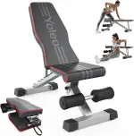 YOLEO klappbare Hantelbank Multifunktion Training Fitness Bank Bauchtrainer Schrägbank mit 6-Fach...