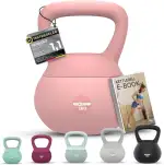 NEOLYMP Soft Kettlebell bodenschonend & leise - stoßdämpfende Kugelhantel mit Eisensandfüllung - ergonomischer Softgriff ideal fürs Homegym Kettlebell 2–12 kg Kugelhantel Set