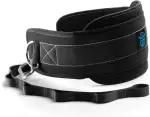 Eric Flag Dip Gürtel für Calisthenics mit Stahlkette oder Nylonseil und 2x Karabiner, Gewichtsgürtel, Sport Geräte für Klimmzug & Dips - Dip Belt für Bodybuilding, Krafttraining, Crossfit