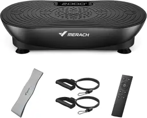 MERACH Vibrationsplatte Für Training Und Körperformung, Mit 99 Geschwindigkeitss