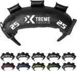Premium Bulgarian Bag 5-25 kg, Robuster PU Gewichtssack mit Multi-Griffen, Vielseitiges Sports Bag für Kraft, Stabilität, Crossfit & Fitnessstudio