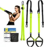 RHINOSPORT Schlingentrainer Sling Trainer Set mit Türanker Einstellbar Fitness Zuhause Suspension...