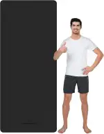 CAMBIVO Yoga Matte Extra Lang, 213x81x0.6cm Yogamatte, Sportmatte Fitnessmatte Rutschfest, Gymnas...