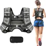 BAGAIL Gewichtsweste für Krafttraining, Brustgröße Verstellbar, Praktische Tasche, mit Eisensand Gefüllte Gewichtsweste, Ideal für Fitnessstudio-Workouts, Yoga-Training und Aerobic-Übungen