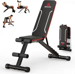 Roygym Klappbare Hantelbank, Multifunktion Training Fitness mit Verstellbarer Rückenlehne, Trainingsbank Schrägbank für Ganzkörper-workout, Anregung Belastung 300kg/400KG