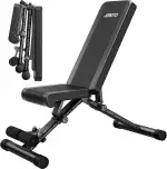 JOROTO Verstellbare Hantelbank Klappbare Bauch Folding Flach Einstellbar Trainingsbank mit 318 kg...