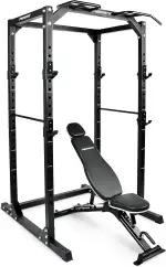 MSPORTS Power Rack Premium Cage H/B/T - 215x120x140 cm Kraftstation bis 200 kg Hantel Käfig Squat Fitnessstation