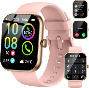 Jugeman Smartwatch Herren Damen, Sportmodi Fitnessuhr mit Wasserdicht Fitness Tr