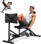 PASYOU Beinpresse für Zuhause, Maximale 550 KG, Hantelbank mit 9 Verstellbaren Rückenlehnen(Einsc...