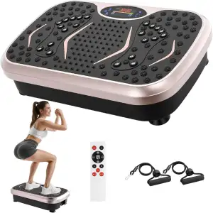 TLGREEN Vibrationsplatte 99 Stufen 5 Trainingsprogramme, Kompaktes Design, Leise