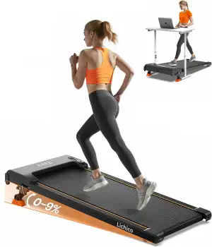 Lichico 3-in-1 Walking Pad mit 0-9% Steigung, Laufband für Zuhause Klein, platzs