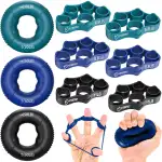 FitBeast Griffkrafttrainer, Fingertrainer, Unterarmstärker 9-teiliges Set, Gezielte Kraft Handmuskeltrainer, Entlastungs & Erholung