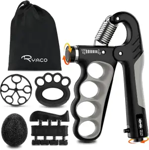Ryaco Handtrainer Fingertrainer, Griffkraft Trainer Set, Verstellbarer Unterarm-