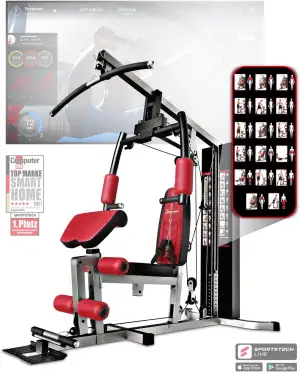 Sportstech Einzigartige Premium Kraftstation HGX100/HGX200/HGX300 für unzählige Trainingsvariante...
