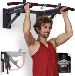 Sportstech KS350 Klimmzugstange Wand klappbar 4in1, Pull Up Bar Wandmontage mit Multigriff, stabi...