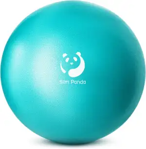 Slim Panda Gymnastikball Klein,23-25cm Pilates Ball mit Aufblasbarem Strohhalm,Soft Yoga Ball für Hause,Fitness,Balance Training