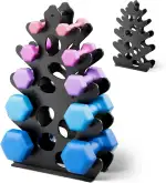 3-stufiges/4-stufiges/5-stufiges Hantelregal, Gewichtsständer für das Home Gym, Halteständer für Freihanteln