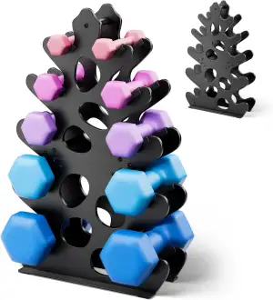 3-stufiges/4-stufiges/5-stufiges Hantelregal, Gewichtsständer für das Home Gym, 