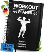 Peak Pulse Workout Planer - Trainingstagebuch, Fitness Planer, Fitnesstagebuch, Notizbuch für Krafttraining, Bodybuilding, Hometraining, Training, Crossfit & Gym - A5 Hardcover, Premium Qualität