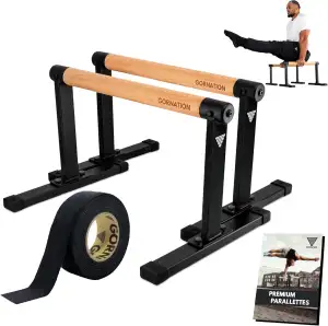 GORNATION Parallettes, inkl. Grip Tape, Calisthenics Equipment für Handstand & P