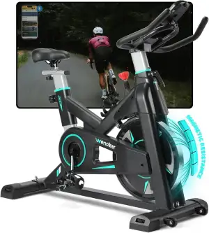 [2026 Aktualisierte]WENOKER Heimtrainer,Magnetwiderstand Stationäres Fahrrad für