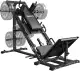 Beinpresse Hack Squat Kombigerät mit Linearführung – 45° Unterkörpertraining mit Gewichtsablage f...