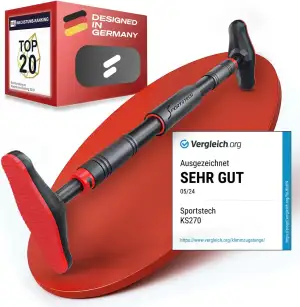 Sportstech KS260/270 Klimmzugstange Türrahmen ohne Schrauben, Pull Up Bar mit Gear-Lock Funktion ...