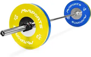 OLYMPIA SET PROFESSIONAL STUDIO - Olympia Hantelstange mit Verschluss + Gewichtsscheiben auswählbar - Olympia Hantelscheiben