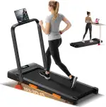 LONTEK Laufband für Zuhause klappbar, Laufband mit Steigung für Zuhause 15%, kompaktes Walking Pad mit Steigung max. Belastung 136 kg, Fernbedienung