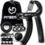 FitBeast Handtrainer Fingertrainer, Griffkraft Trainer Trainingsset - 5er-Pack, Verstellbarer Grip Trainer, Finger Trainingsgerät, Handgelenk Trainer, Trainingsring & Stressabbau-Griffkugel