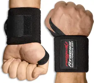 Raigeki Fitness Handgelenk Bandagen [2er Set] Extra starker Halt (+ Trainingsplä