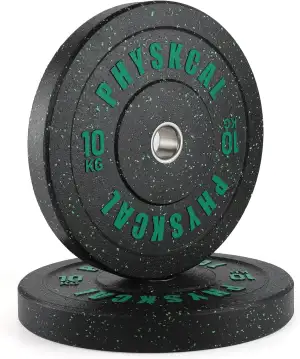 PhysKcal Hi-temp Olympic Bumper Plates | 50mm-Hantelscheiben | Hantelscheiben mi