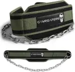 Gymreapers Dip-Gürtel mit Kette für Gewichtheben, Klimmzüge, Dips – robuste Stahlkette für zusätzliches Krafttraining