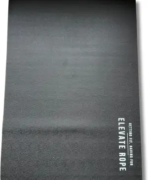 Elevate Rope - Tragbare Springseilmatte inkl. Tragetasche - Große Größe rutschfe