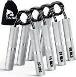Handtrainer Unterarmtrainer 4 or 6 Pack(22.5-157.5KG) Metall Fingertrainer Griffkraft Trainer Rutschfester Trainer Handgriff-Stärker für Handmuskeltraining und Hand-Rehabilitationsübungen