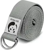 Slim Panda Baumwolle Yoga Gurt - Praktisches Yogagurt Zubehör für Dehnen und Fitness, Yoga Band mit Schiebeschnalle aus Metall, Gut für Anfänger & Fortgeschrittene, Mehrere Farben (180/250cm)