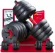 Sportstech 2in1 innovative Hanteln AH150 | Kurzhanteln & Langhantel | Hanteln Set mit 20/30/40kg ...