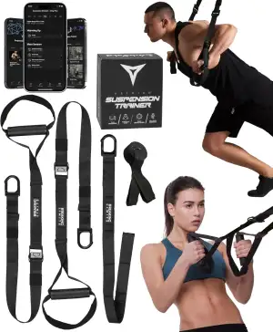 Breaking Limits Schlingentrainer für Zuhause – Sling Trainer für Krafttraining - Krafttraining Geräte – Slingtrainer Bänder für Ganzkörpertraining – Outdoor Fitness Gym Training – Suspension Trainer