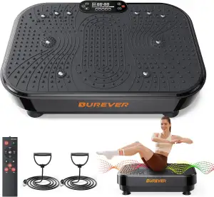 Vibrationsplatte, Burever Vibration Plate 150W, Leise Fußmassage, Muskelaufbau u