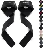 Fitgriff® Zughilfen (gepolstert) für Krafttraining, Bodybuilding, Fitness - Kreuzheben Gurte - Li...