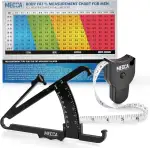Körperfettmessschieber und Maßband für den Körper - Skinfold-Messschieber und Körperfettband Messwerkzeug zur genauen Messung der BMI-Hautfalten-Fitness und des Gewichtsverlusts