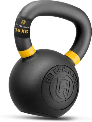 HQ Germany® Kettlebell Powdercoat [2-32kg/Sets] - Gusseisen Kettlebell Set mit ±