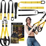 Schlingentrainer für Zuhause, Sling Trainer Set für Ganzkörpertraining mit Türanker, Verstellbare...