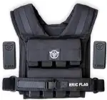 Eric Flag Gewichtsweste 20kg oder 10kg - Einstellbare Weighted Vest für Crosstraining, Krafttrain...