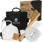 4 in 1 Premium Boulder Set: Chalkbag, Chalk Ball, Boulder Bürste und Finger Tape [als Set & einzeln] - Boulderzubehör für Deine Session, All-in-One Bouldern Geschenk