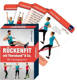 Rückenfit mit TheraBand ® & Co.: 55 Trainingskarten - 4. Auflage 2025 - (Trainingsreihe von Ronald Thomschke)