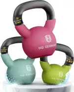 HQ Germany® Neopren Kettlebell | Vollguss | 2-32kg | Starter-Sets | ±2,0% Gewichtstoleranz