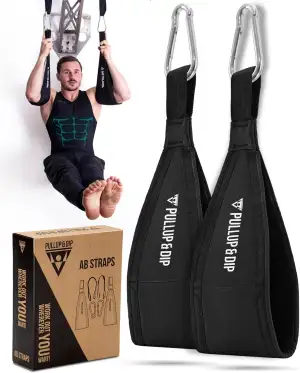 PULLUP & DIP Bauchmuskelschlaufen Armschlaufen für Bauchtraining, Klimmzugstange Schlaufen Baucht...