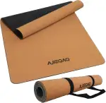 Premium Kork Yogamatte aus Naturkautschuk - Extra Breit (183x80 cm) & 5mm Dick - Rutschfeste XXL ...