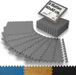 ALPIDEX 8er Set Bodenschutz Sportgeräte Matte 1cm Dicke 60x60 cm Trainingsmatten 2,88 m² Unterlegmatte Pool Fitness Turnmatte Fitnessraum Gymnastikmatte Fitnessmatte Bodenmatte Gummimatte